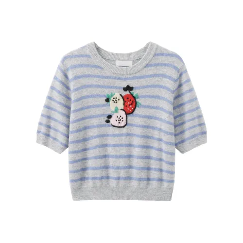 Another alley Серый Синий Женская T-рубашка