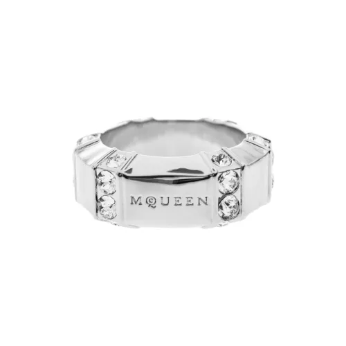 Alexander McQueen Латунь Кольца Мужские Серебряные