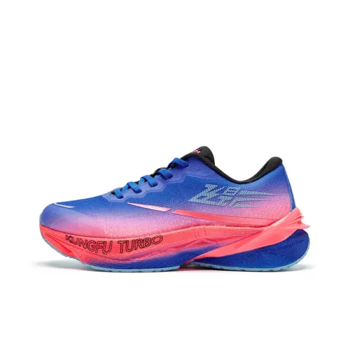 QIAODAN Rebound Дышащий Легкий Амортизация Низкий Топ Детская Беговая Обувь Ярко-фиолетовый Черный Подростки