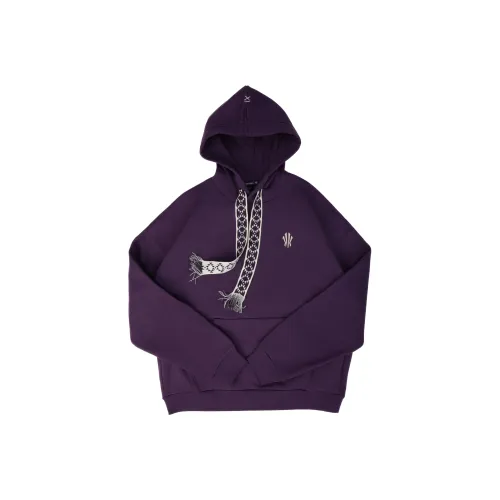 ANTA Повседневный Худи и Свитшоты с флисовой подкладкой унисекс фиолетовый глина