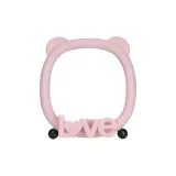 Медвежонок, ухо, розовый