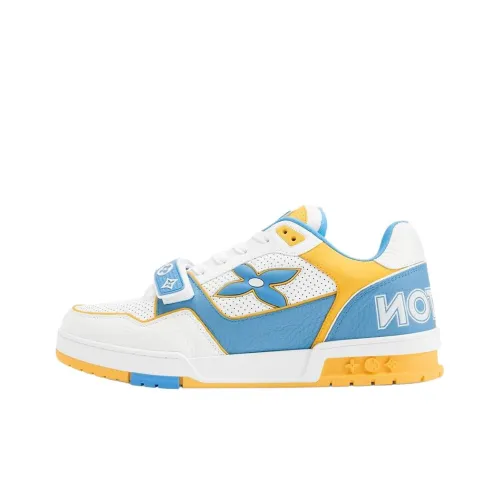 LOUIS VUITTON Тренер Low Топ Скейтборд Кроссовки Мужские Синие