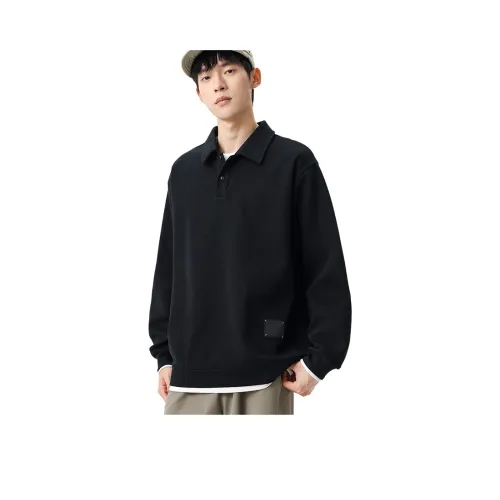 SLLAVIF Черные Мужские Толстовки