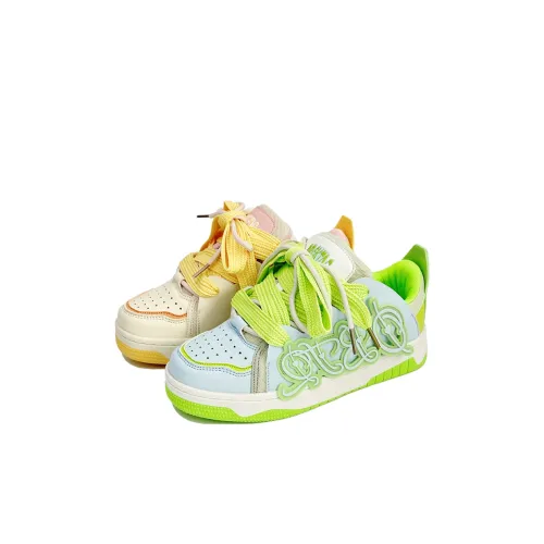 Grace Устойчивый к истиранию Легкий Амортизирующий Дышащий Низкий Верх Скейтборд Кроссовки Детские