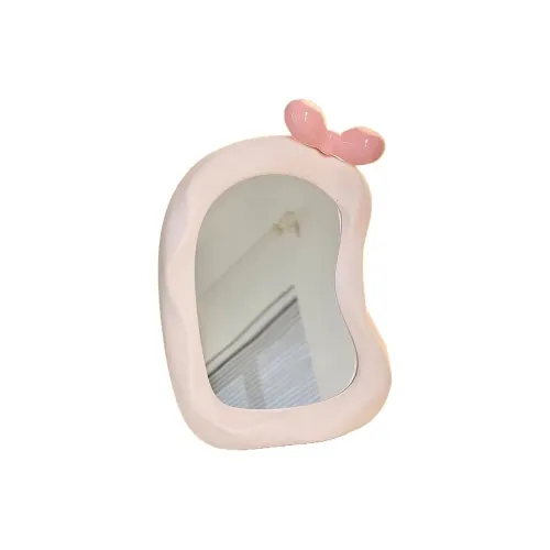 Lulu Candy Кремовый стиль Бант Портативный Настольный Зеркало Подставка или Настенный кронштейн Зеркала MAKE UP