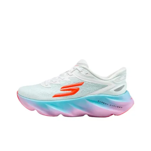 Skechers WOMEN'S GO Series Амортизация Поддержка Низкий Топ Повседневные Беговые кроссовки Женские Белые