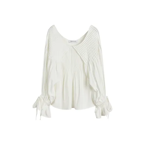 NancyCavally Белые Женские Рубашки