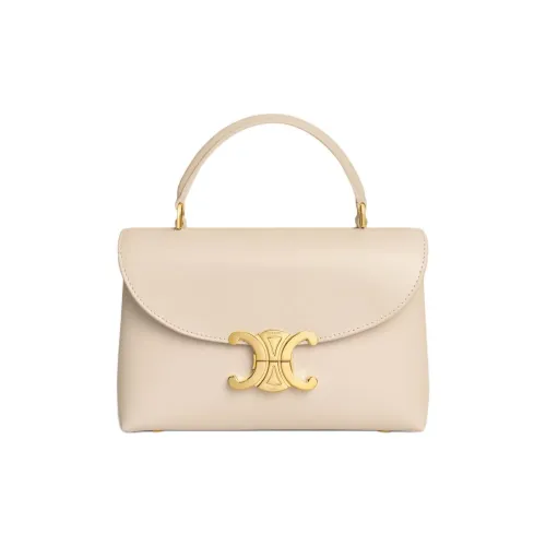 CELINE Teen Nino Телячья кожа Сумка Женская Кремово-белая