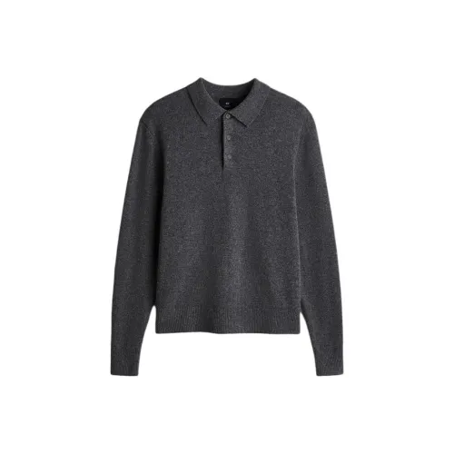 H M Темно-серая мужская поло