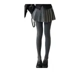 Серый, вырез под пятку, хлопок, вертикальные полосы