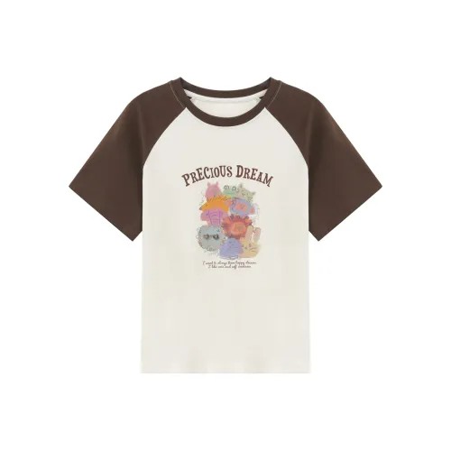 Another alley Коричневый Женские T-рубашки