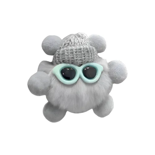 Blue Waterfront Маленький угольный шарик Cute Cartoon Очки Эльф Кукла Плюшевый Подвеска 10 см Высота