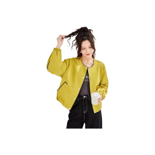 TERRE BLEUE Имбирно-желтые Женские Куртки