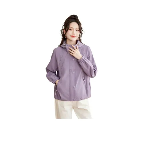 TERRE BLEUE Фиолетовый Женские Куртки