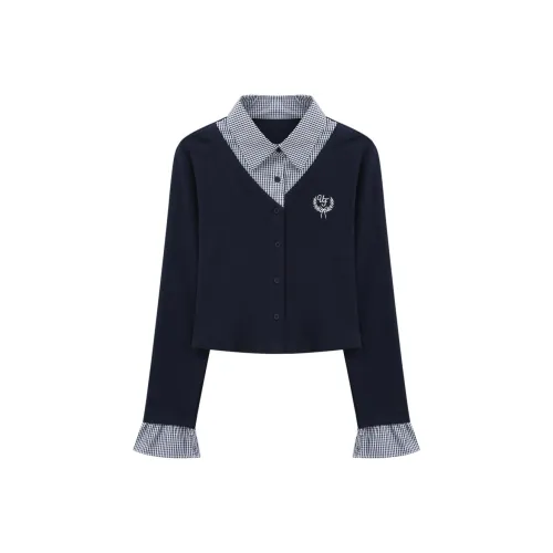 Another alley Темно-синие женские рубашки