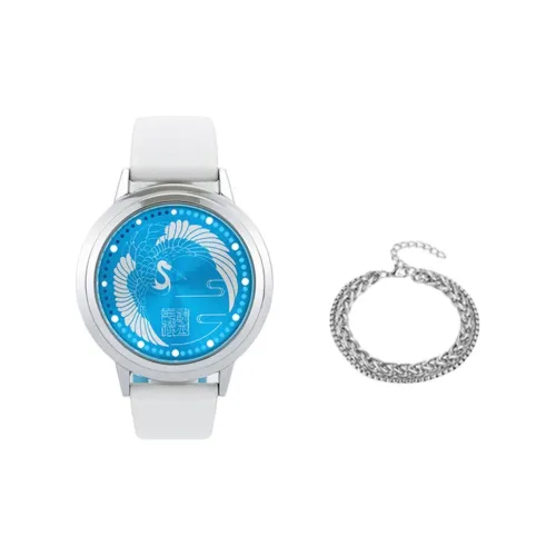 Ingyunshi Темный Путь Коллаборация Электронный Механизм ПУ (Полиуретан) Ремешок Часы Мужские Черный Циферблат