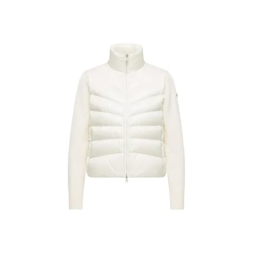 MONCLER Padded Corduroy Collection Кардиган Пуховик Женская Белая