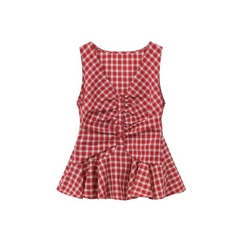 Another alley Красная клетка Женские рубашки