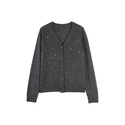 ELLE Темно-серый Женский Свитер