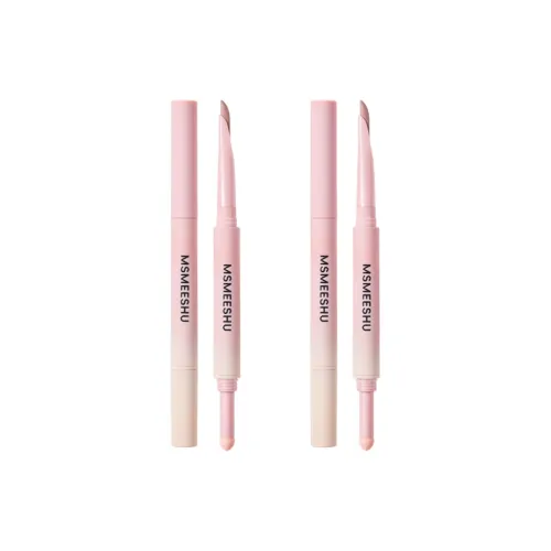 MSMEESHU Crescent Moon Sleeping Silkworm Pen Двойная головка DUAL Use Тень 2 в 1 3D-эффект Формирование Осветляющий Матовый