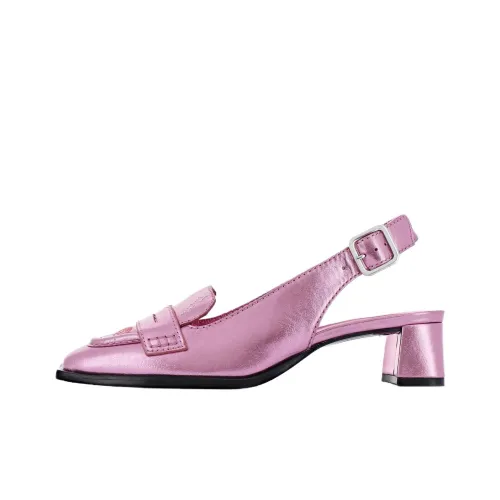 SONORA BOOTS Shelby Квадратный каблук Высокие каблуки 4CM Женские Розовый