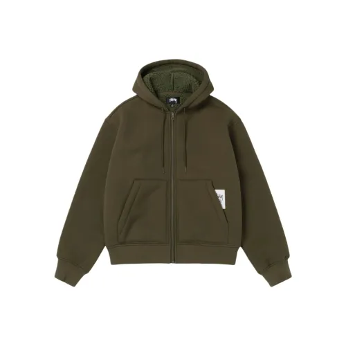 Stussy FW25 BONDED Шерпа-толстовка Свитшот Унисекс
