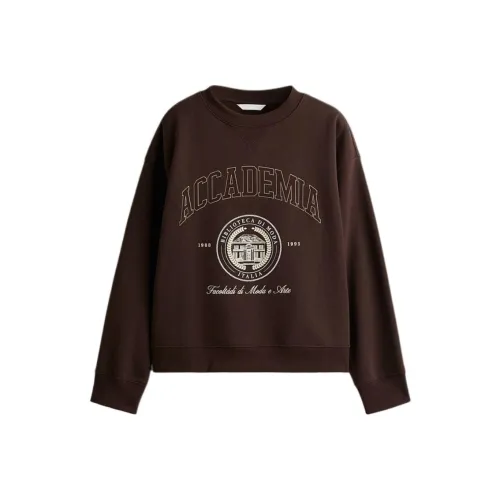 H M Темно-коричневые женские свитшоты