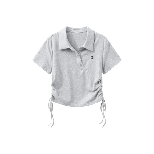 YOUXIANG Фотиния Серый Женская T-Рубашка