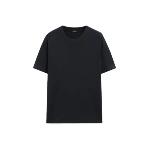 Massimo Dutti Blue Men's T-Shirts Масимо Дутти Синий Мужской Т-Рубашки