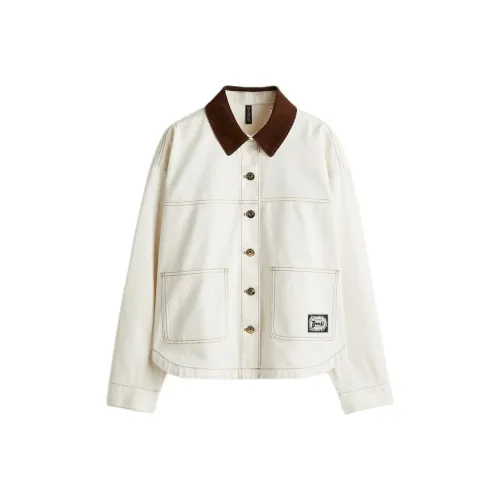 H M Кремовый Коричневый Женские Куртки