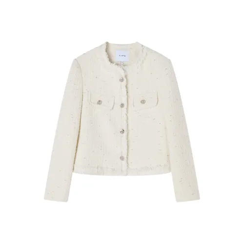 XIANGYING Бежевый Женский Короткий Пальто