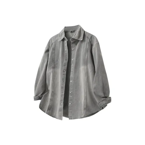 UPXIW Серый Унисекс Рубашки