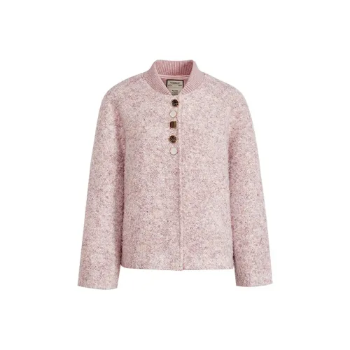 KUOSE Розовый Женский Короткий Пальто