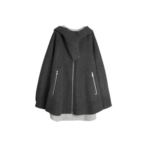 ELLE Темно-серый женский пальто