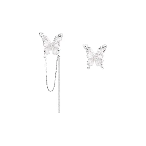 SUN HUNTER Белый Золотой Покрытие Медный + 3D Печать Смола + Циркон Заколка Серьги Женские