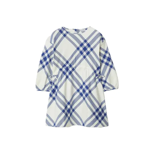 Burberry Blue Kids Dresses Брэнди Берри Синий Детские Платья
