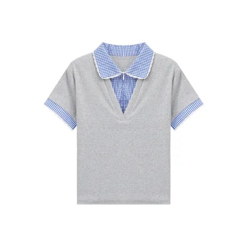 Another alley Серый Женские T-рубашки