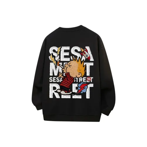Свитшот с круглым вырезом SESAME STREET унисекс