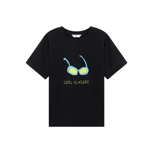 Another alley Черные Женские T-рубашки