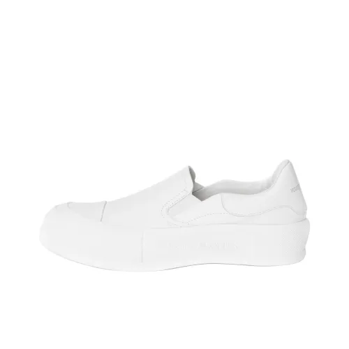 Alexander McQueen Deck Low Топ Скейтборд Кроссовки Женские Белые