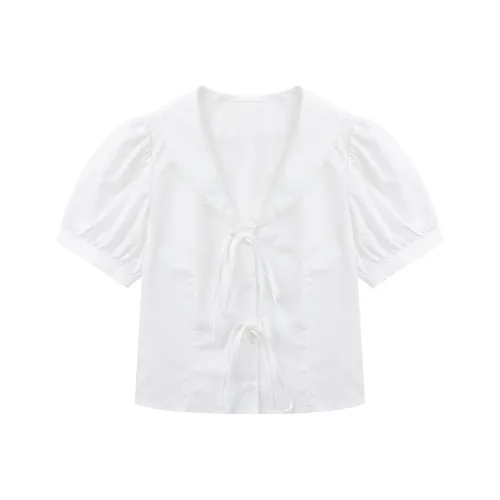 Another alley Белый Женские Рубашки