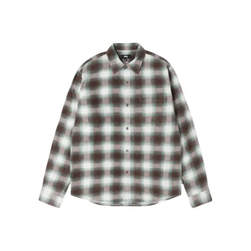 Stussy FW25 JUNE Клетчатая рубашка унисекс