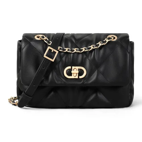 OUBOTE Коровья кожа с синтетической кожей сумка через плечо стандартная женская черная