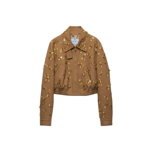 PRADA Пробка Бежевый Женские Куртки