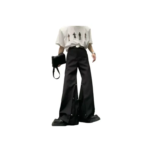 SNEIKLAU Черные Унисекс Костюмные Штаны