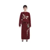 Бургундский комплект одежды