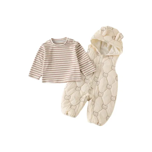 XiaoJinBu Бежевый Абрикос Малыш Повседневная Спортивная Одежда