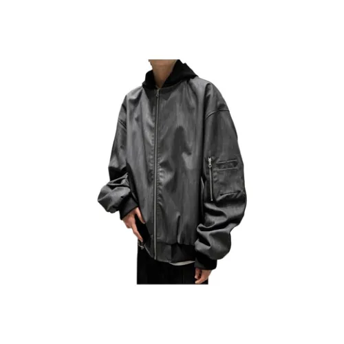 LINGSHI Серый Унисекс Куртки