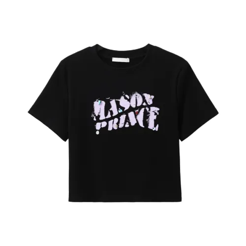 YOUXIANG Черные Женские T-рубашки