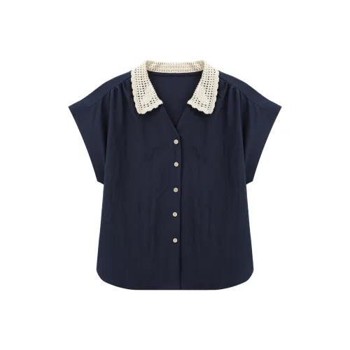 YOUXIANG Темно-синие женские рубашки